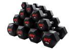 Комплект обрезиненных октагональных гантелей 10 пар от 2,5 до 25кг UFC Octagon Dumbbell