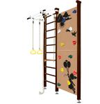 Шведская стенка Kampfer Jungle Ceiling Girl (№5 Шоколадный Стандарт белый турник)