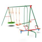 Детский комплекс DFC MULTIPLAY качели: планер, верёвочные, гнездо и балансир Детский комплекс DFC MULTIPLAY качели: планер, верёвочные, гнездо и балансир