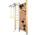 Шведская стенка Kampfer Jungle Ceiling Girl (№1 Натуральный Стандарт белый антик турник)