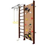 Шведская стенка Kampfer Jungle Wall Boy (№5 Шоколадный Стандарт белый антик турник)