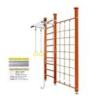 Шведская стенка Kampfer Winner Ceiling (№4 Вишневый Стандарт белый антик турник)