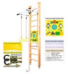 Шведская стенка Kampfer Helena Ceiling Busyboard (№1 Натуральный Стандарт Бизиборд желтый)