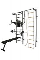 Шведская стенка RS-T-110.22.33 (канат,кольца,лестница)