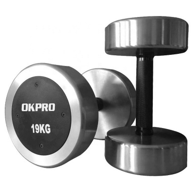 Гантель хромированная OKPRO OK1033C (2,5 - 25 кг, шаг 2,5 кг)