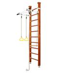 Шведская стенка Kampfer Helena Ceiling (№4 Вишневый Стандарт белый турник)