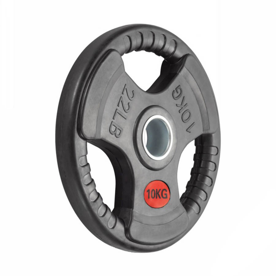 Диск обрезиненный с тройным хватом Gymmaster ANA-008 10кг