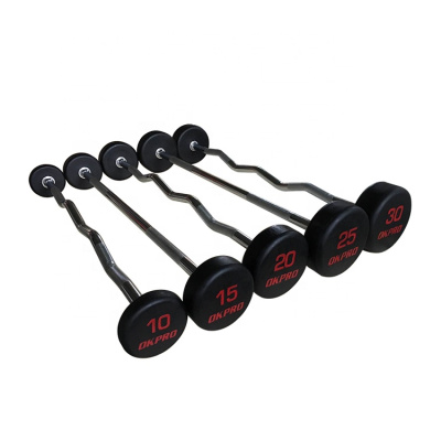 Штанга прямая неразборная OKPRO OK3008 10-50 кг, шаг 5 кг