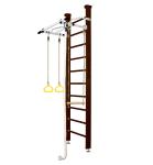 Шведская стенка Kampfer Helena Ceiling (№5 Шоколадный Стандарт белый антик турник)