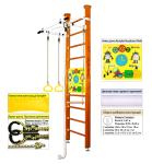 Шведская стенка Kampfer Helena Ceiling Busyboard (№3 Классический Стандарт Бизиборд желтый)