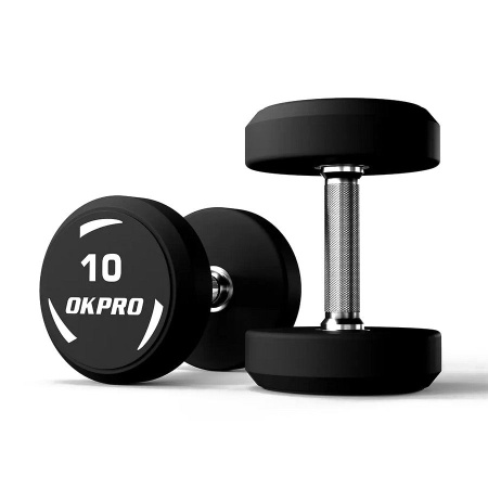 Гантельный ряд полиуретановый 22-40 кг (10 пар) OKPRO OK1036