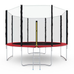 Батут с сеткой DFC PELPO 12ft с лестницей, RED