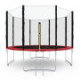Батут с сеткой DFC PELPO 12ft с лестницей, RED