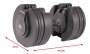 Гантель наборная 2,3-20 кг OKPRO OK1035B