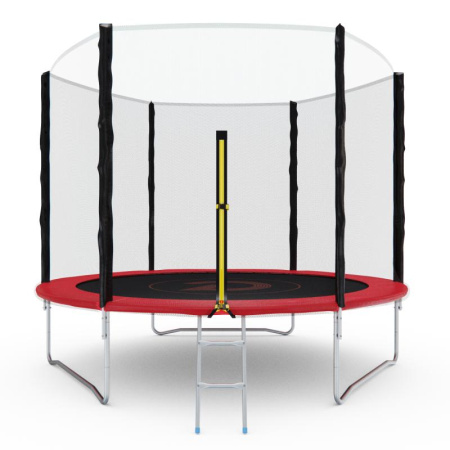 батут с сеткой dfc pelpo 10ft с лестницей, red Батут с сеткой DFC PELPO 10ft с лестницей, RED