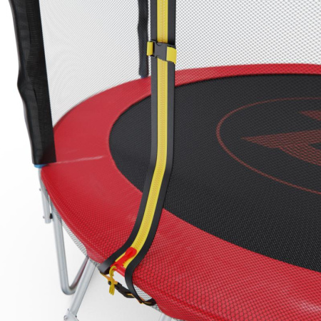 батут с сеткой dfc pelpo 8ft с лестницей, red Батут с сеткой DFC PELPO 8ft с лестницей, RED