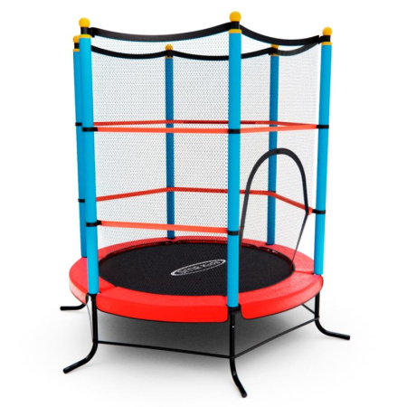 батут детский dfc smrkids 55" с сеткой, red Батут детский DFC SMRKIDS 55" с сеткой, RED