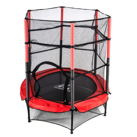 батут dfc jump kids 55" красно-серый Батут DFC JUMP KIDS 55" красно-серый