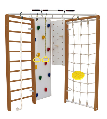 Шведская стенка Kampfer Fantastic (№2 Ореховый желтая лиана)