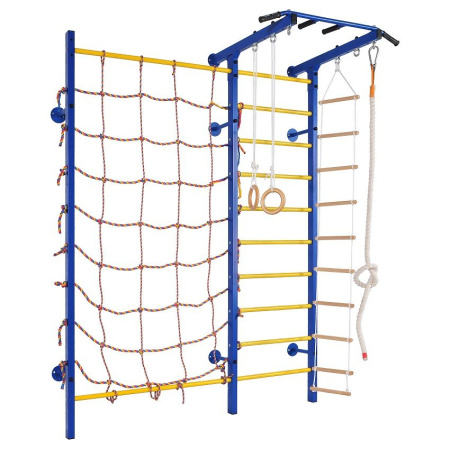 Шведская стенка СК-2 (сетка, кольца, канат, лестница)