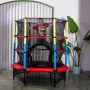 батут dfc jump kids 55" красный с желто-синими стойками Батут DFC JUMP KIDS 55" красный с желто-синими стойками