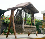 Плетенные качели подвесные SEARA в комплекте с подушками (без каркаса)