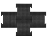 Модульное резиновое покрытие Технопол 25 мм