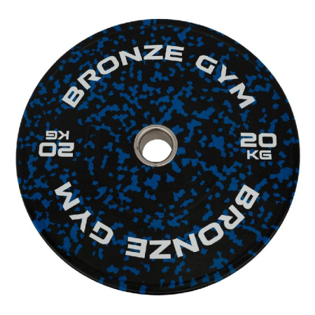 Диск бамперный BRONZE GYM камуфляж синий 20кг