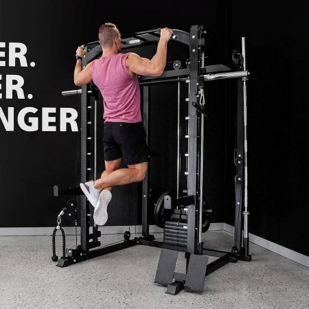 многофункциональный тренажер с машиной смита gymmaster hc-hgk1 Многофункциональный тренажер с машиной Смита Gymmaster HC-HGK1