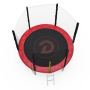батут с сеткой dfc pelpo 8ft с лестницей, red Батут с сеткой DFC PELPO 8ft с лестницей, RED