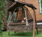 Плетенные качели подвесные SEARA в комплекте с подушками (без каркаса)