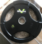 Диск обрезиненный тренировочный с тройным хватом MD Buddy MD1018 20кг