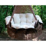 Подвесное кресло Besta Fiesta CARTAGENA с подушками (светло-коричневый) БЕЗ каркаса !!!!