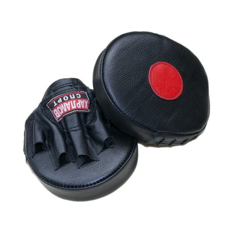 Лапы боксерские блинчик кожаные