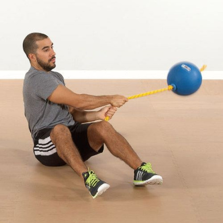 Медицинбол с веревкой MD Buddy MD1239 3 кг