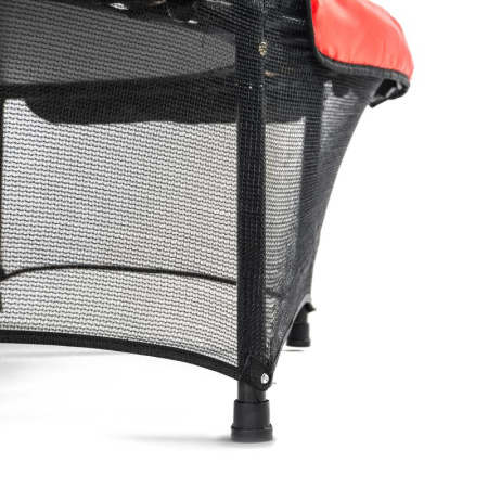 батут dfc jump kids 55" красный с желто-синими стойками Батут DFC JUMP KIDS 55" красный с желто-синими стойками