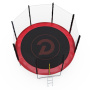 Батут с сеткой DFC PELPO 12ft с лестницей, RED