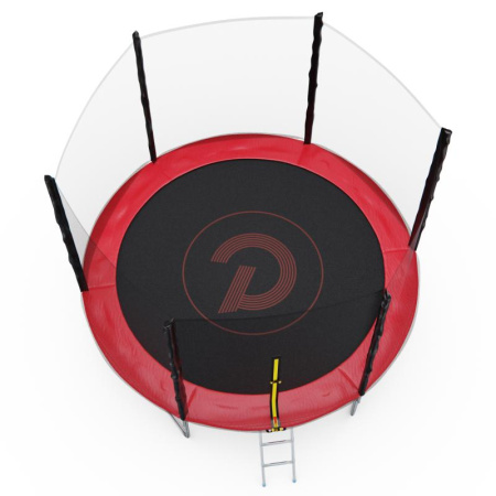 батут с сеткой dfc pelpo 10ft с лестницей, red Батут с сеткой DFC PELPO 10ft с лестницей, RED