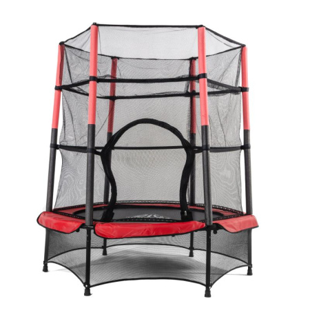 батут dfc jump kids 55" красно-серый Батут DFC JUMP KIDS 55" красно-серый