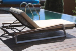 Шезлонг лежак ТИКМАН (подушка в комплекте)