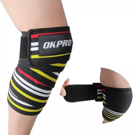 бинт эластичный для коленей okpro ok1641c Бинт эластичный для коленей OKPRO OK1641C