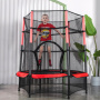 батут dfc jump kids 55" красно-серый Батут DFC JUMP KIDS 55" красно-серый