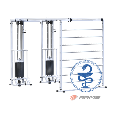 ar088.2х2400 биотонус-2+шведская стенка (стек 2х75кг) AR088.2х2400 Биотонус-2+шведская стенка (стек 2х75кг)