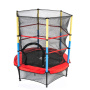 батут dfc jump kids 55" красный с желто-синими стойками Батут DFC JUMP KIDS 55" красный с желто-синими стойками