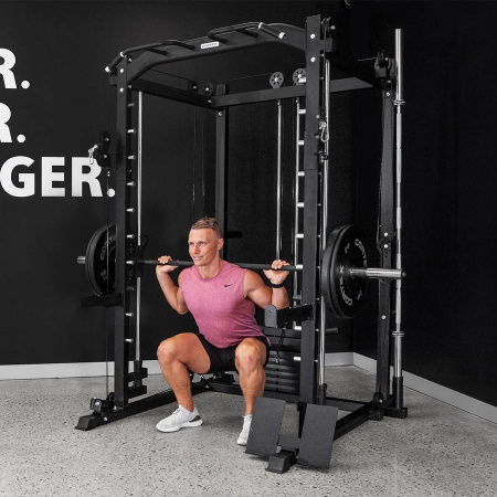 многофункциональный тренажер с машиной смита gymmaster hc-hgk1 Многофункциональный тренажер с машиной Смита Gymmaster HC-HGK1