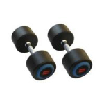 Гантель обрезиненная 27,5 и 30 кг MD Buddy MD2107