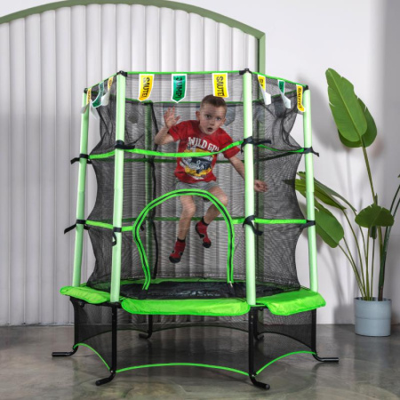 батут dfc jump kids 55" зеленый Батут DFC JUMP KIDS 55" зеленый