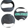Диск обрезиненный с хватами 1,25 кг OKPRO OK2009E