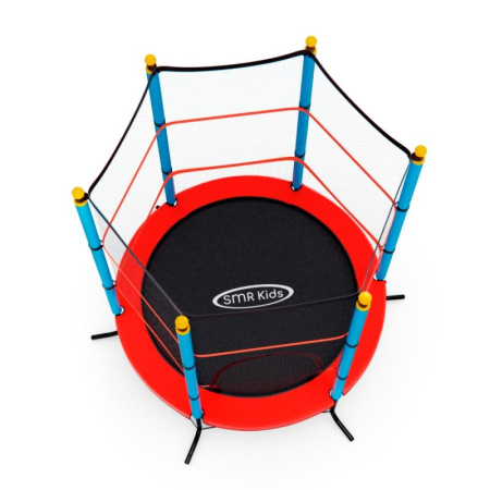 батут детский dfc smrkids 55" с сеткой, red Батут детский DFC SMRKIDS 55" с сеткой, RED