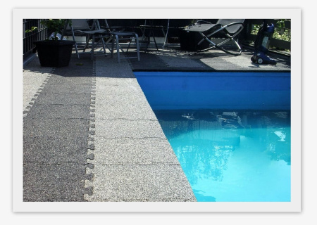 Резиновая плитка Rubblex POOL PUZZLE, 1000x1000х20 мм